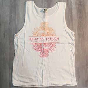 Comfort Colors Delta Phi Epsilon DPhiE Oversized Tank Top Medium